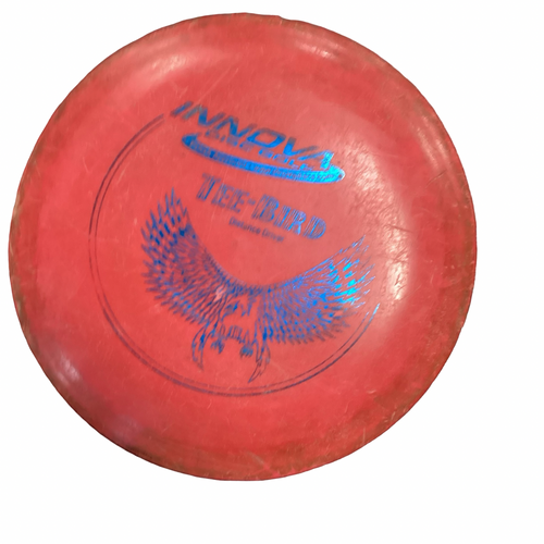 Vist Large View of Product Image Which is Used Innova TEE BIRD Disc Golf Driver Cardinal