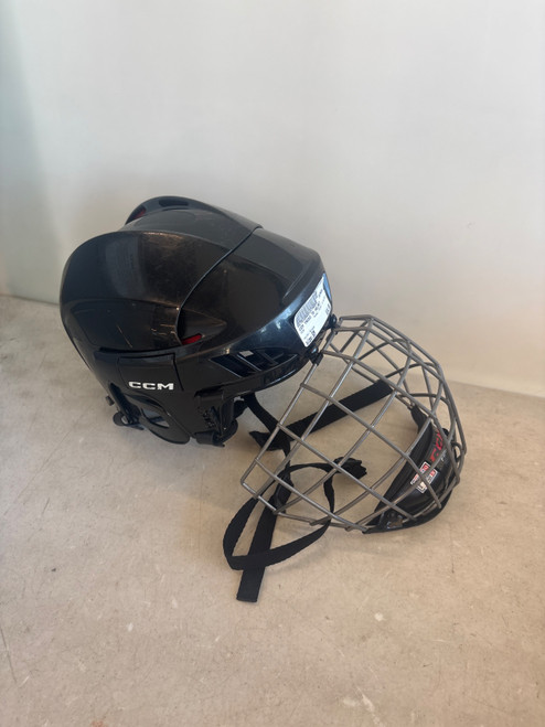 Vist Large View of Product Image Which is Used CCM TACKS 70 HELMET Helmet Cage Combo Black SM
