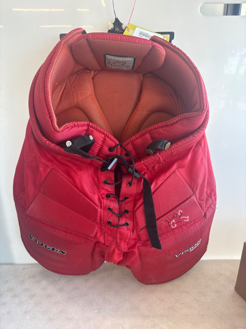 Vist Large View of Product Image Which is Used Vaughn VISION 9200 Junior Goalie Pant Red LG