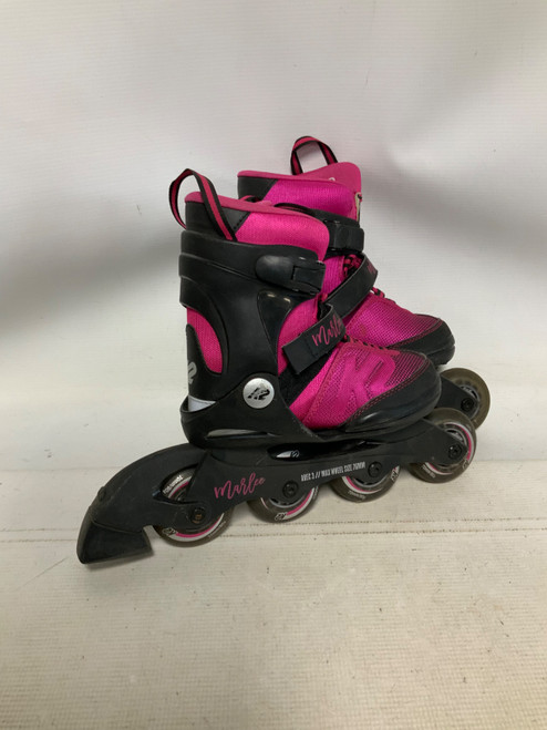 Vist Large View of Product Image Which is Used K2 MARLEE Junior Rec Fitness Skates Pink Adjustable
