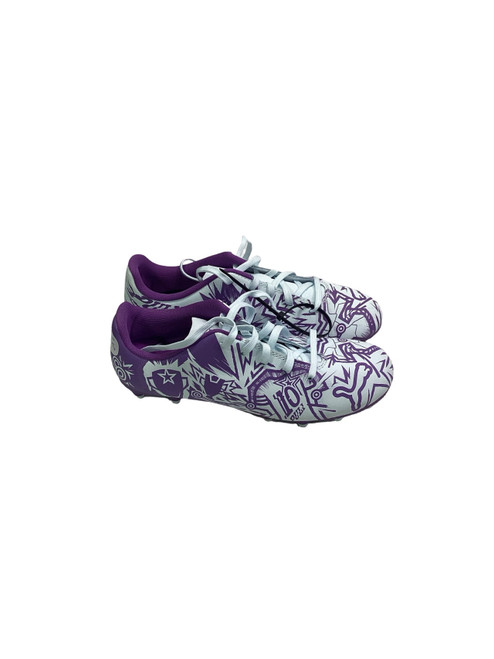 Vist Large View of Product Image Which is Used Puma Soccer Cleats Purple Junior 04.5
