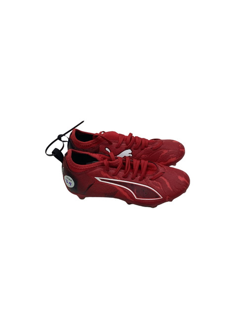 Vist Large View of Product Image Which is Used Puma Soccer Cleats Red Junior 03.5