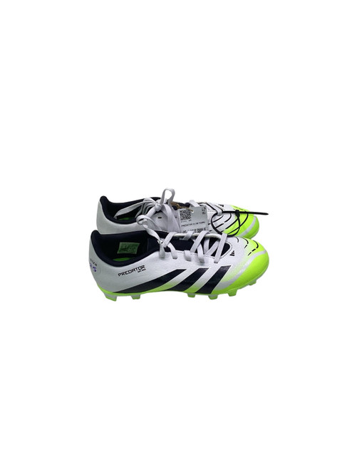 Vist Large View of Product Image Which is Used Adidas Soccer Cleats White Junior 02.5