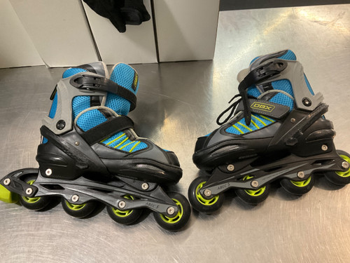 Vist Large View of Product Image Which is Used DBX SKATES 5-8 Child Rec Fitness Skates Royal Blue Adjustable