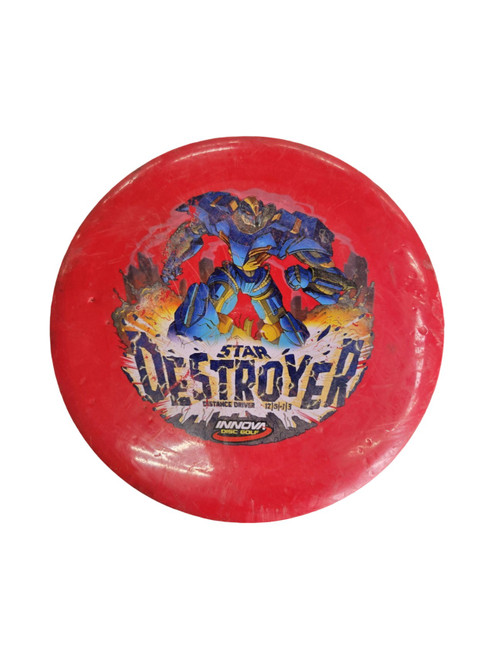 Vist Large View of Product Image Which is Used Innova DESTROYER STAR Disc Golf Driver Red