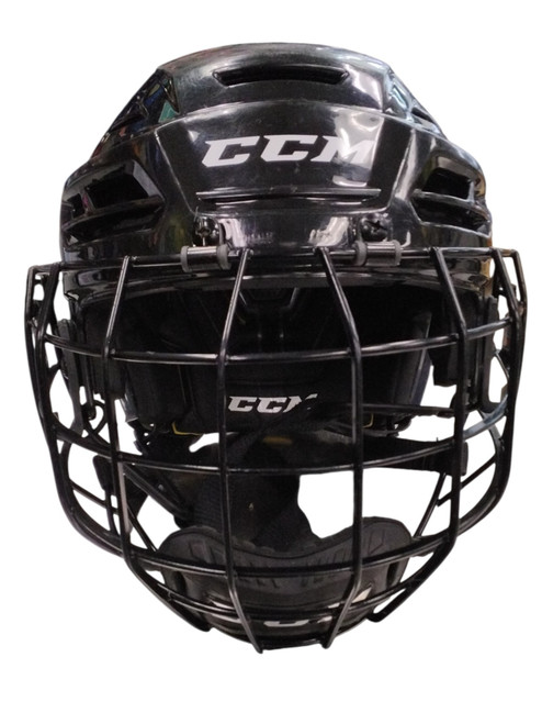 Vist Large View of Product Image Which is Used CCM FM 680S Helmet Cage Combo Black SM