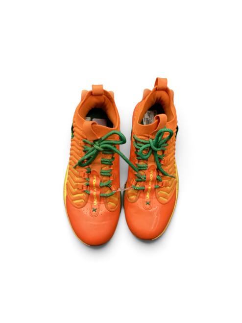 Vist Large View of Product Image Which is Used Under Armour BRYCE HARPER BB/SB Cleats Orange Senior 9.5