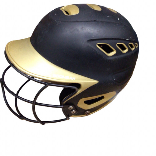 Vist Large View of Product Image Which is Used BoomBah BBH2-JR Batting Helmet w/Mask Black One Size