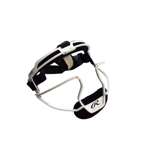 Vist Large View of Product Image Which is Used Rawlings FACE MASK BB/SB Fielders Mask White One Size