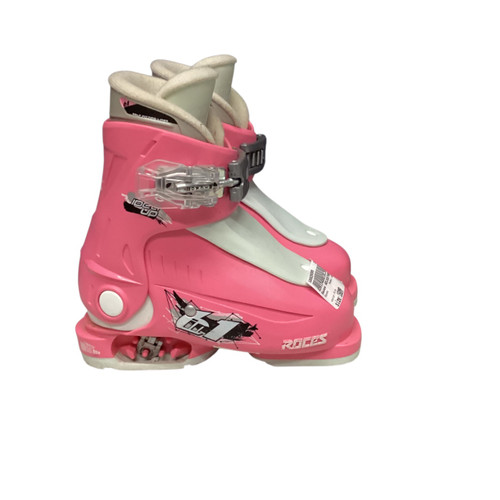 Vist Large View of Product Image Which is Used Roces ADJUSTABLE 160-185 Girls DH Ski Boot Pink 160 MP - Y09