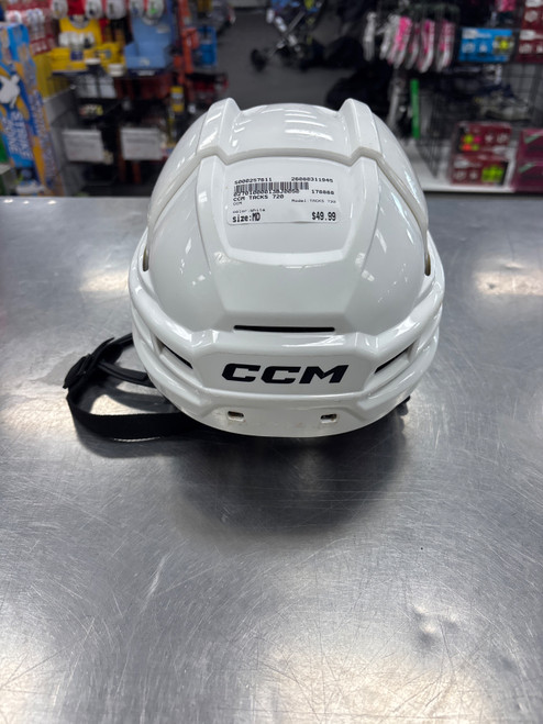 Vist Large View of Product Image Which is Used CCM TACKS 720 Hockey Helmet Only White MD