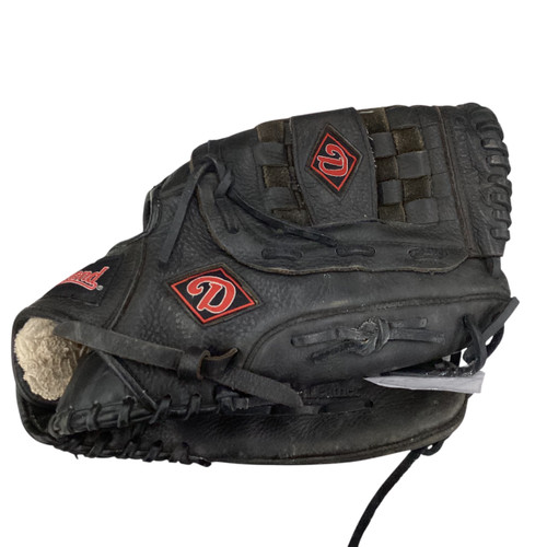 Vist Large View of Product Image Which is Used Diamond DIAMOND GLOVE BB/SB Glove RH Throw Black 12"