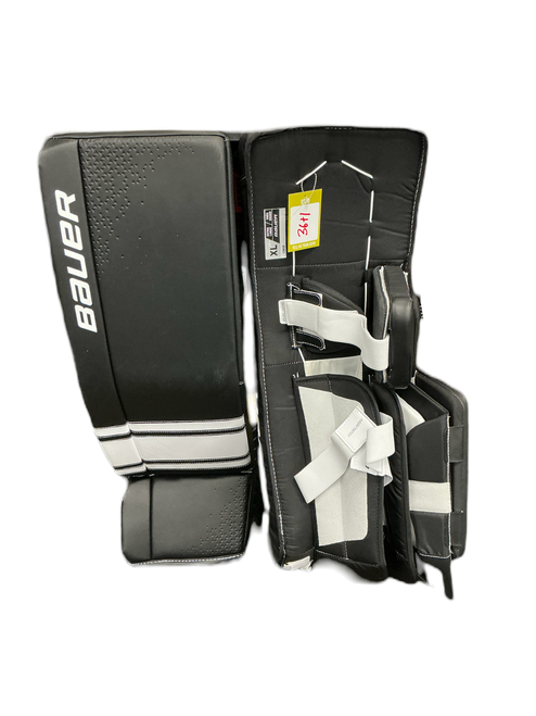 Vist Large View of Product Image Which is Used Bauer GSX Goalie Leg Pads Senior Black 36"