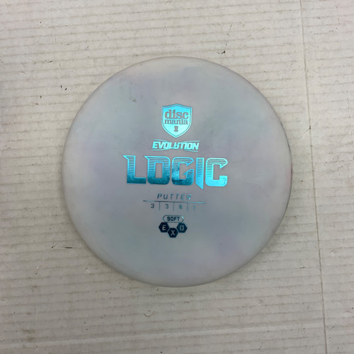 Vist Large View of Product Image Which is Used Discmania SOFT EXO LOGIC Disc Golf Putter White 173g