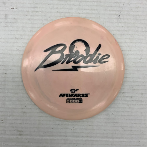 Vist Large View of Product Image Which is Used Discraft ESP AVENGER SS BRODIE Disc Golf Driver Pink 168g