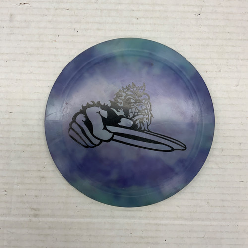 Vist Large View of Product Image Which is Used Discraft BIG Z CRANK Disc Golf Driver Royal Blue 173g
