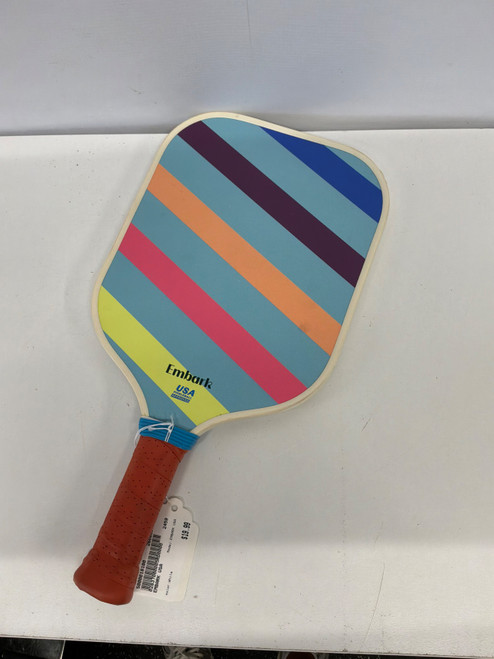 Vist Large View of Product Image Which is Used EMBARK USA Pickleball Racquet White