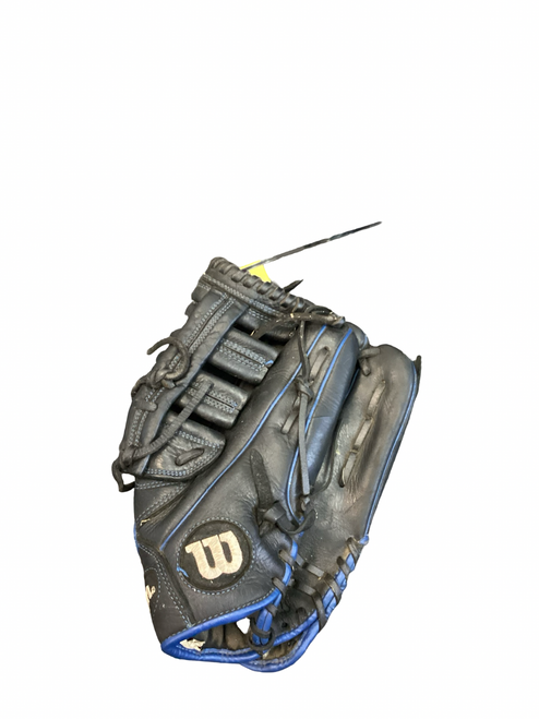Vist Large View of Product Image Which is Used Wilson A950 BB/SB Glove RH Throw Black 12 1/2"