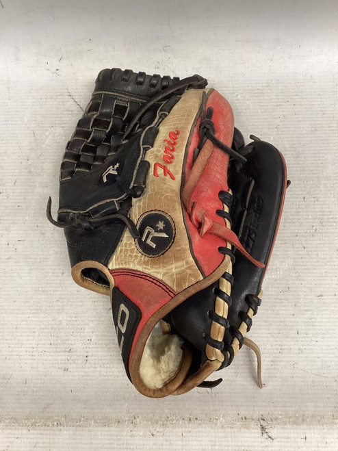 Vist Large View of Product Image Which is Used RICO ULTRA SERIES BB/SB Glove RH Throw Red And Black 11 3/4"
