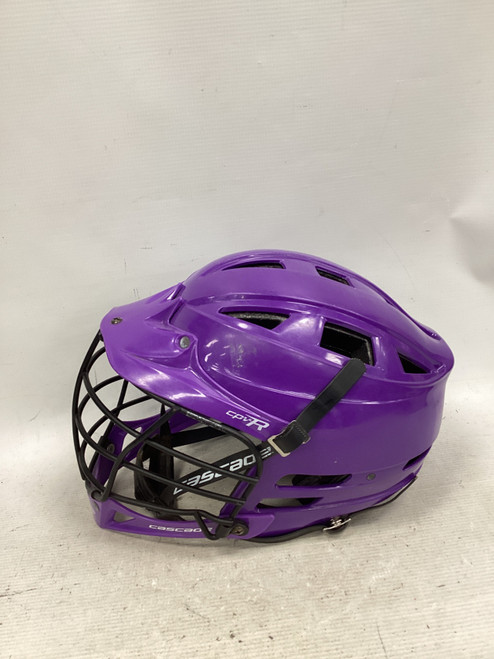 Vist Large View of Product Image Which is Used Cascade CPV-R Lacrosse Helmet Purple One Size