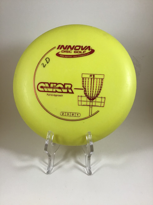Vist Large View of Product Image Which is Used Innova DX AVIAR Disc Golf Putter Yellow 173g
