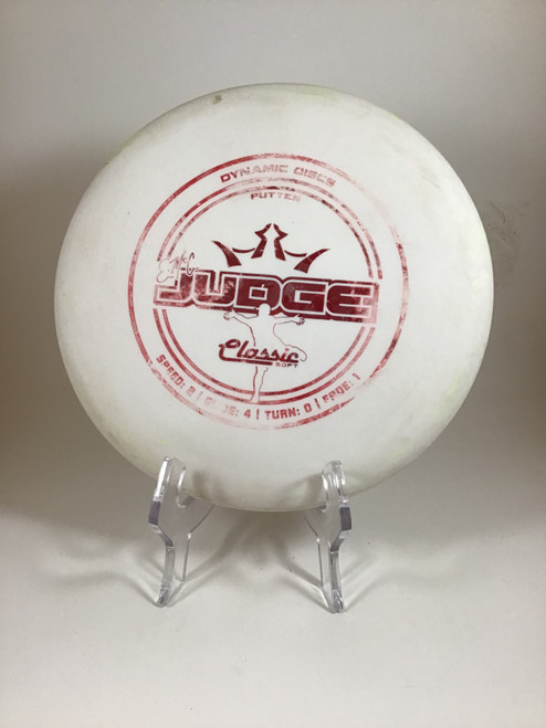 Vist Large View of Product Image Which is Used Dynamic Discs CLASSIC SOFT EMAC JUDGE Disc Golf Putter White 176g