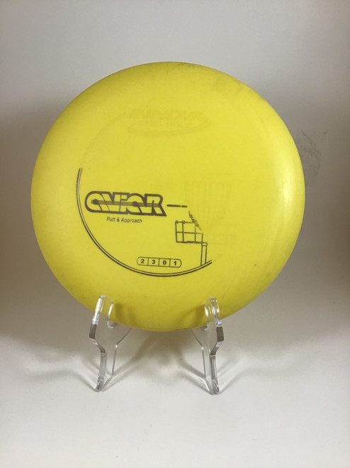 Vist Large View of Product Image Which is Used Innova DX AVIAR 144G Disc Golf Putter Yellow 150g