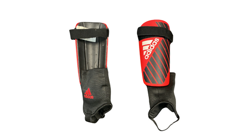Vist Large View of Product Image Which is Used Adidas Soccer Shin Guards Junior Red MD