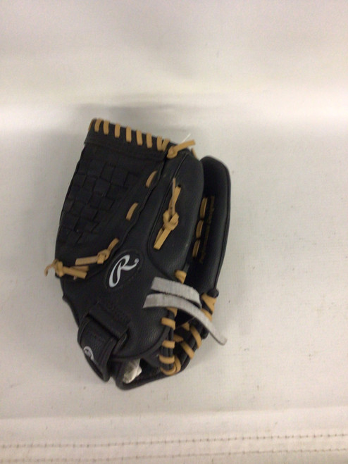 Vist Large View of Product Image Which is Used Rawlings PLAYER SERIES BB/SB Glove RH Throw Black 11 1/2"