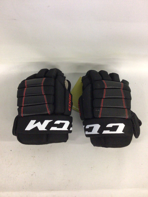 Vist Large View of Product Image Which is Used CCM EDGE Senior Gloves Black 13"
