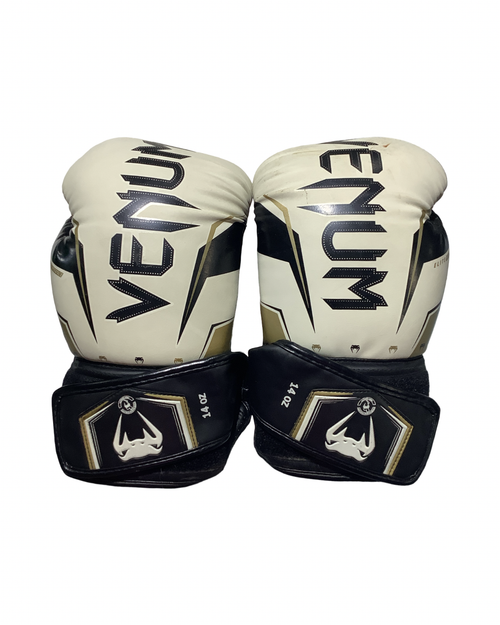 Vist Large View of Product Image Which is Used Venum Boxing Gloves White MD