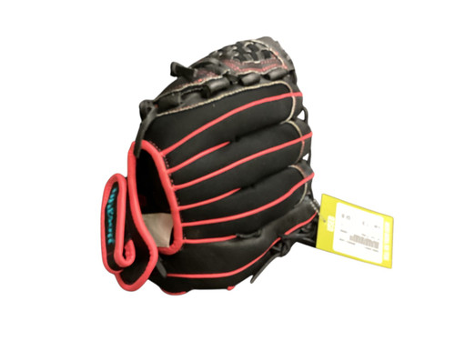 Vist Large View of Product Image Which is Used Wilson FLASH BB/SB Glove RH Throw Black 11 1/2"