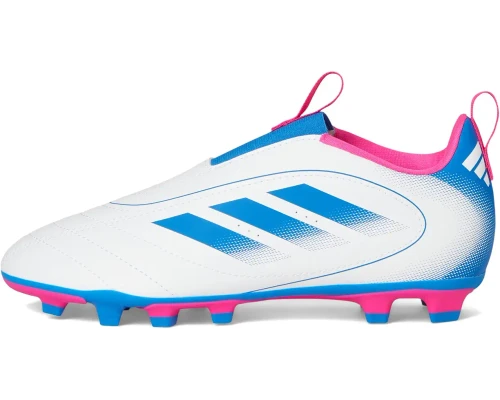 Vist Large View of Product Image Which is NEW Adidas GOLETTO IX LACELESS Soccer Cleats White Junior 04