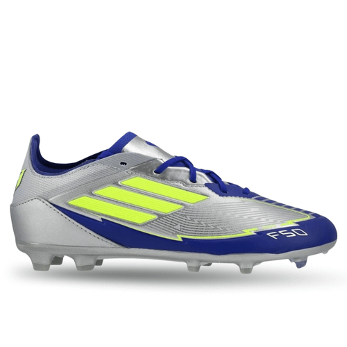 Vist Large View of Product Image Which is NEW Adidas F50 MESSI LEAGUE Soccer Cleats Grey Junior 06