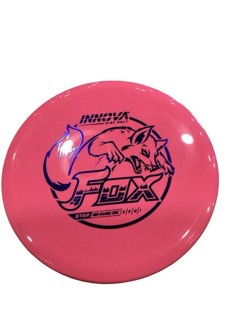 Vist Large View of Product Image Which is Used Innova FOX Disc Golf Mid Range Pink 180g