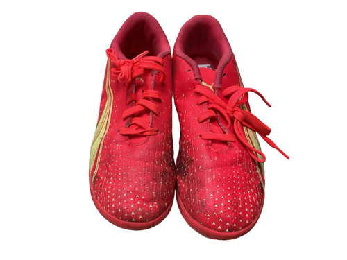 Vist Large View of Product Image Which is USED Puma Soccer Indoor Shoes Red Junior 03