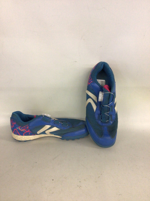 Vist Large View of Product Image Which is Used Soccer Indoor Shoes Royal Blue Junior 03
