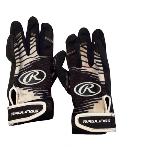 Vist Large View of Product Image Which is Used Rawlings BB/SB Batting Gloves Black XXS