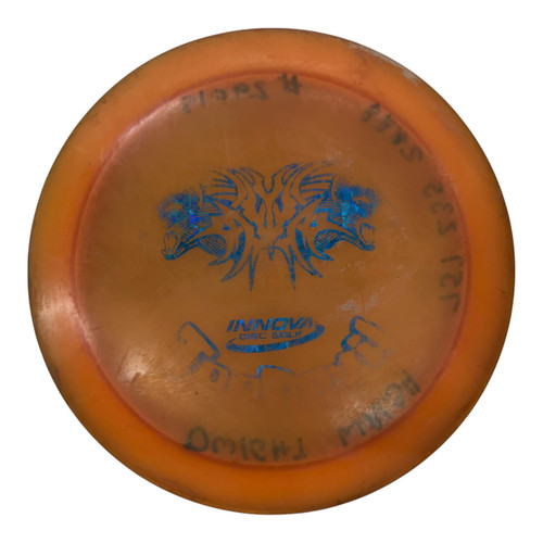 Vist Large View of Product Image Which is Used Innova TEEDEVIL Disc Golf Driver Orange 175g