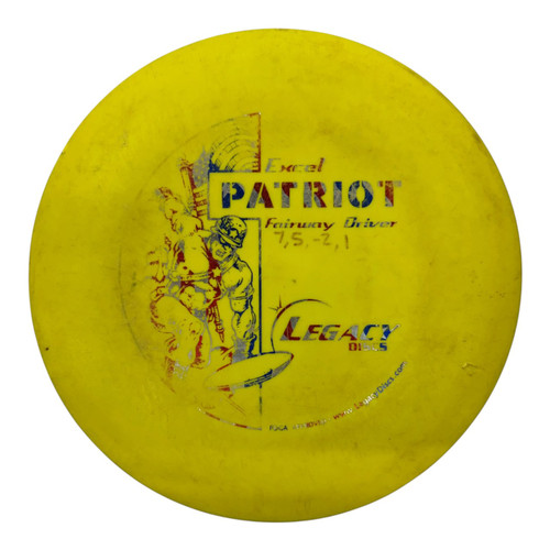 Vist Large View of Product Image Which is Used Legacy EXCEL PATRIOT Disc Golf Driver Yellow 166g