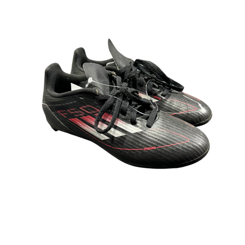 Vist Large View of Product Image Which is Used Adidas Soccer Cleats Black Junior 02.5
