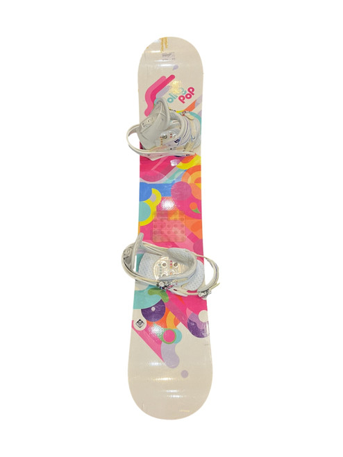 Vist Large View of Product Image Which is Used OLLIE POP 148CM Womens Board/Bindings White 148 cm