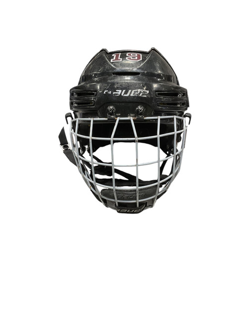 Vist Large View of Product Image Which is Used Bauer BAUER REC USE ONLY Helmet Cage Combo Black MD