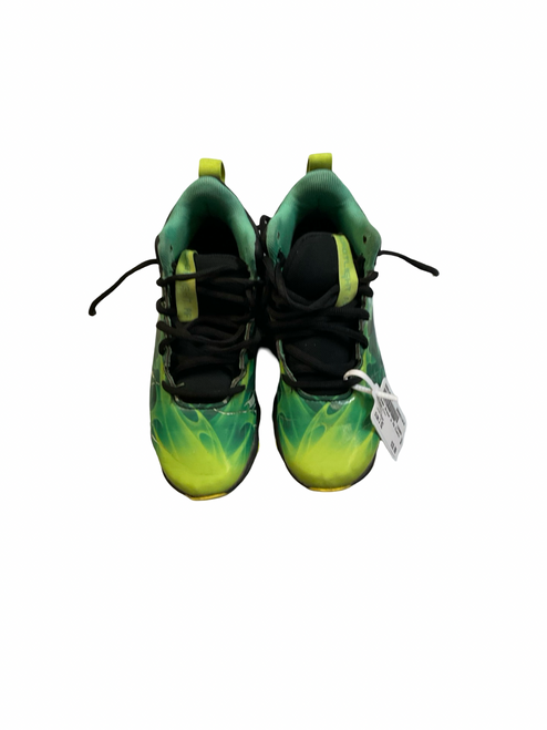 Vist Large View of Product Image Which is Used Under Armour Jr FB Cleats Green Junior 02