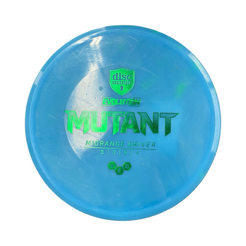 Vist Large View of Product Image Which is Used Discmania Evolution Mutant Disc Golf Mid Range Royal Blue