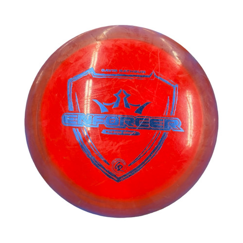 Vist Large View of Product Image Which is Used Dynamic Discs Fuzion Enforcer Disc Golf Driver Red