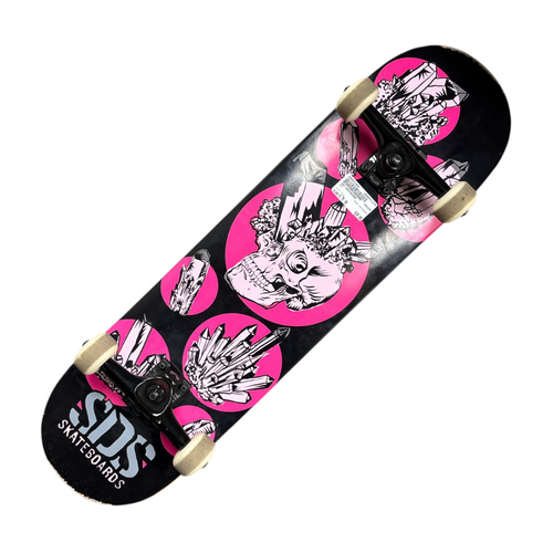 Vist Large View of Product Image Which is Used SDS Complete Skateboard Pink 8 3/4"
