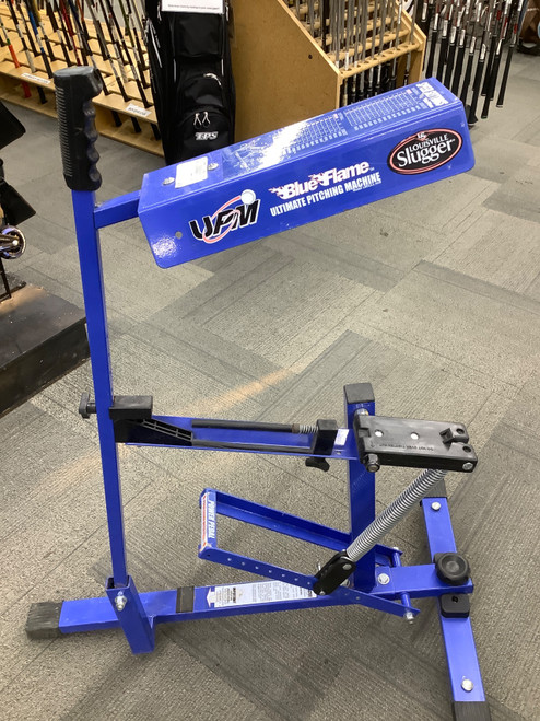 Vist Large View of Product Image Which is Used Louisville Slugger BLUE FLAME BB/SB Pitching Machine