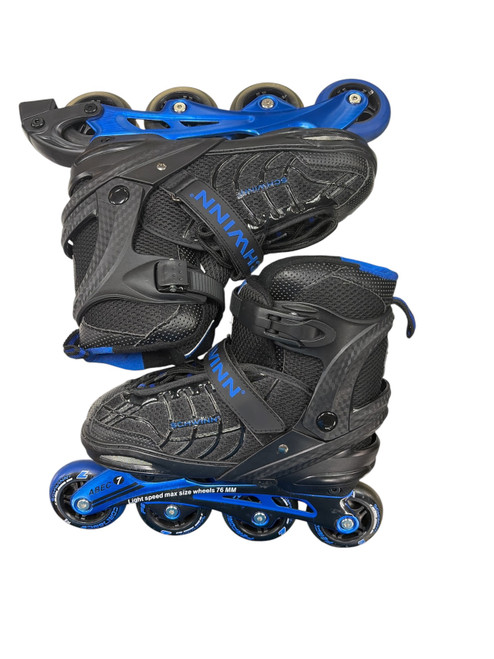 Vist Large View of Product Image Which is Used Schwinn ADJUSTABLE SKATES Senior Rec Fitness Skates Royal Blue Adjustable