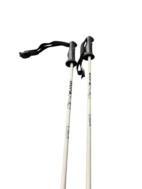 Vist Large View of Product Image Which is Used DURALEX DH POLES Mens DH Ski Pole White 125 cm / 50 in